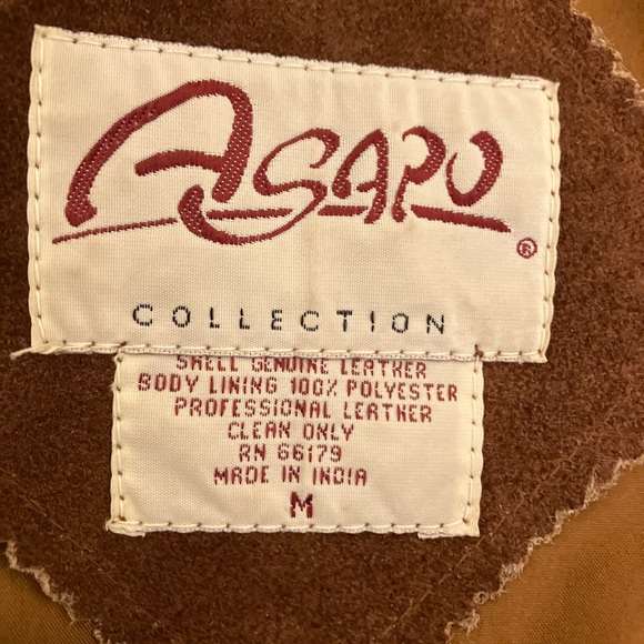 Vintage Brown Leather Vest - Picture 5 of 5